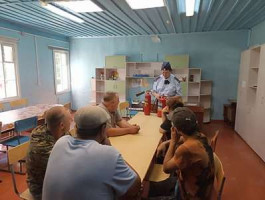 Огнеборцы села Красногорское всегда придут на помощь детям