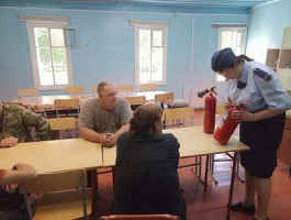 Огнеборцы села Красногорское всегда придут на помощь детям